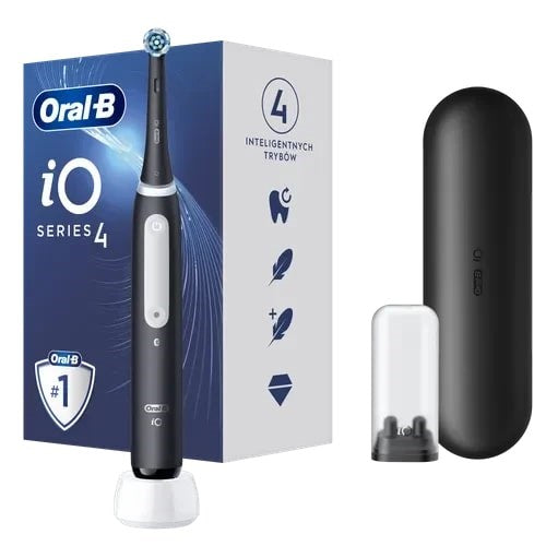 Oral-B iO 4 Black electric toothbrush, 4 modes, case