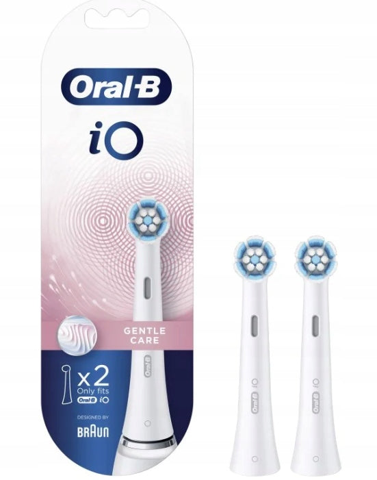 Oral-B iO Gentle Care Head for Sensitive Gums White 2 Pack Soft
