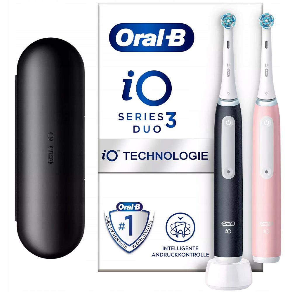 Oral-B iO Series 3n Two Pack Matt Black + Blush Pink Brand Oral-B