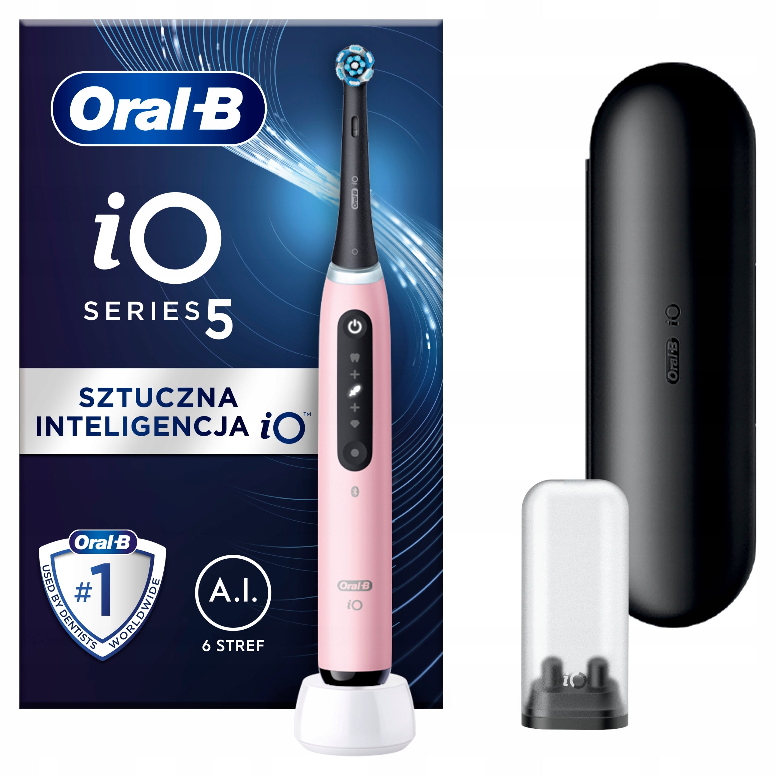 Oral-B iO Series 5 Electric Toothbrush Magnetic Color Blush Pink