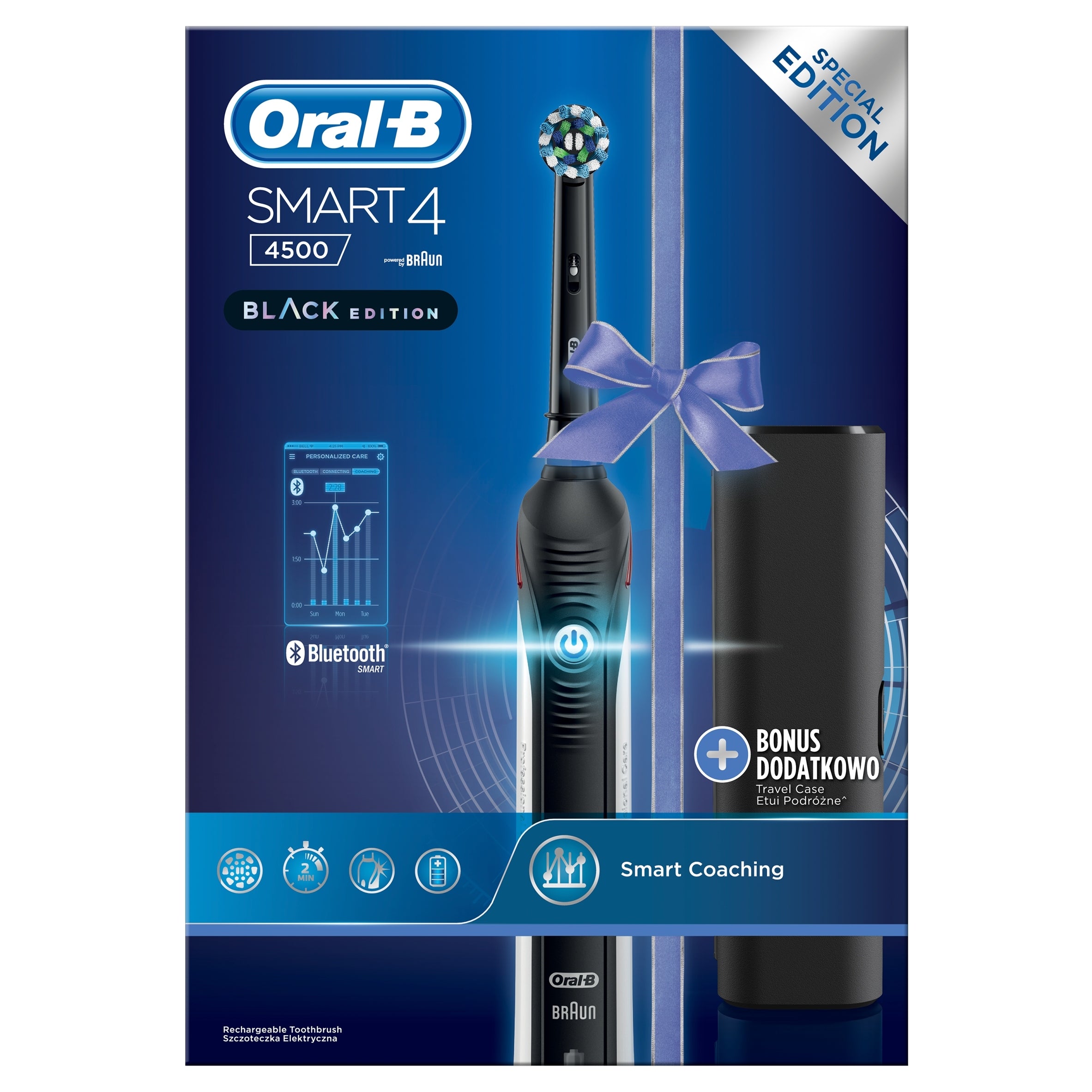 Oral-B original smart 4500 Black with traveling bag