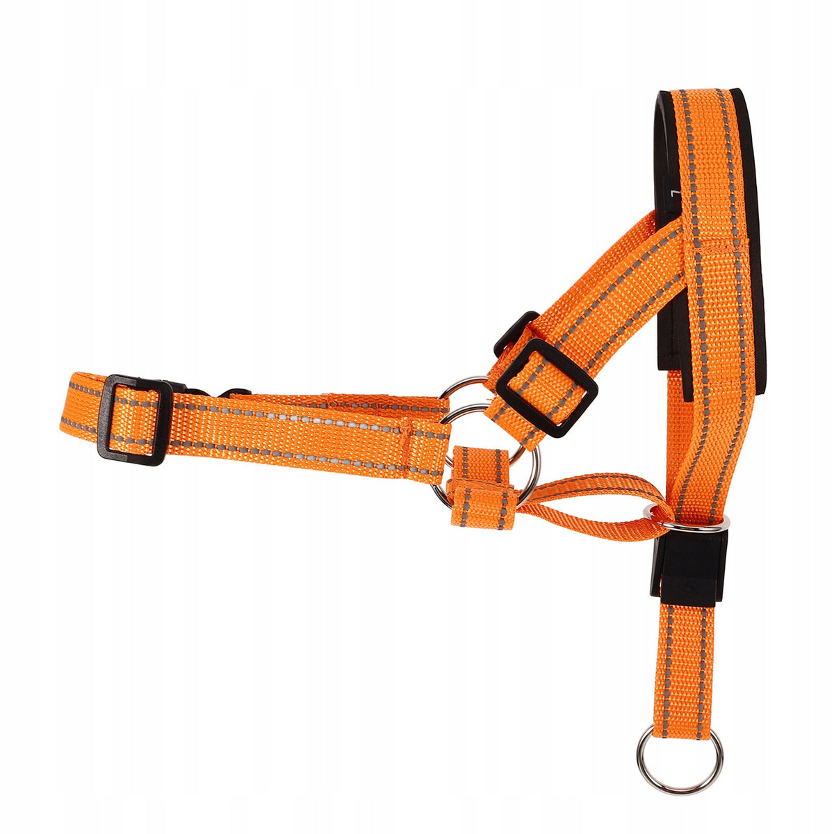 Orange Reflective Nylon Dog Muzzle Breathable Mouth Cover