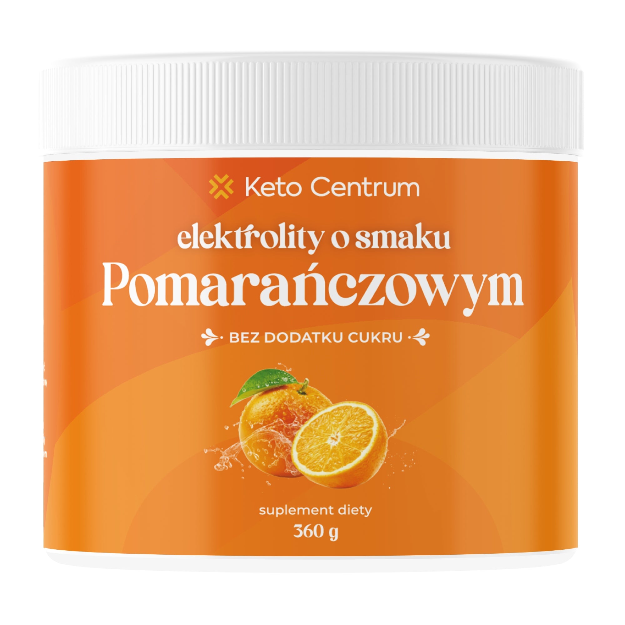 Orange flavoured electrolytes without sugar and sweeteners Keto Centrum - 360g