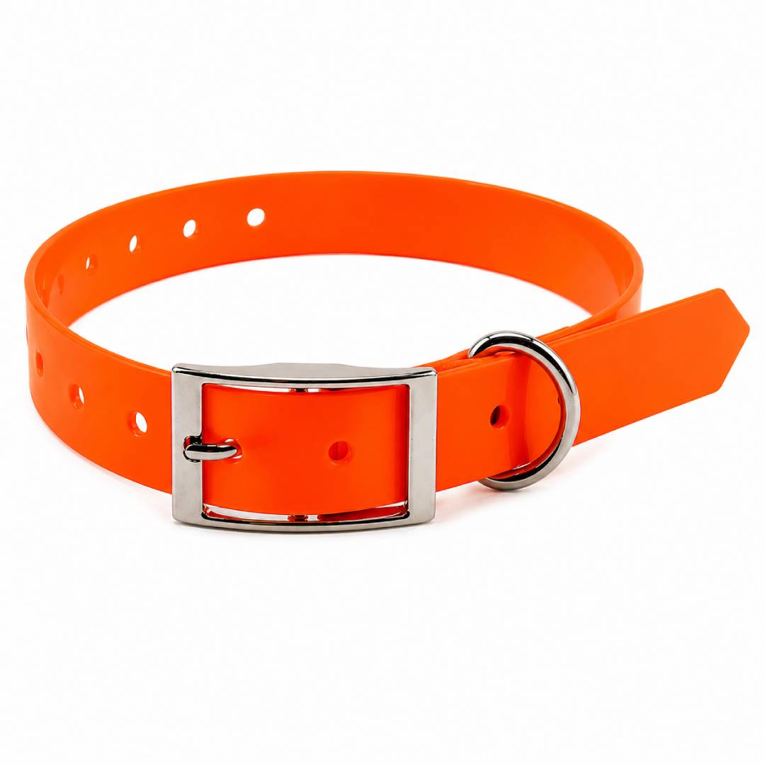 Orange strap for Garmin Alpha TT15 TT25 KT15 T20 2,5CM eSEEK collar