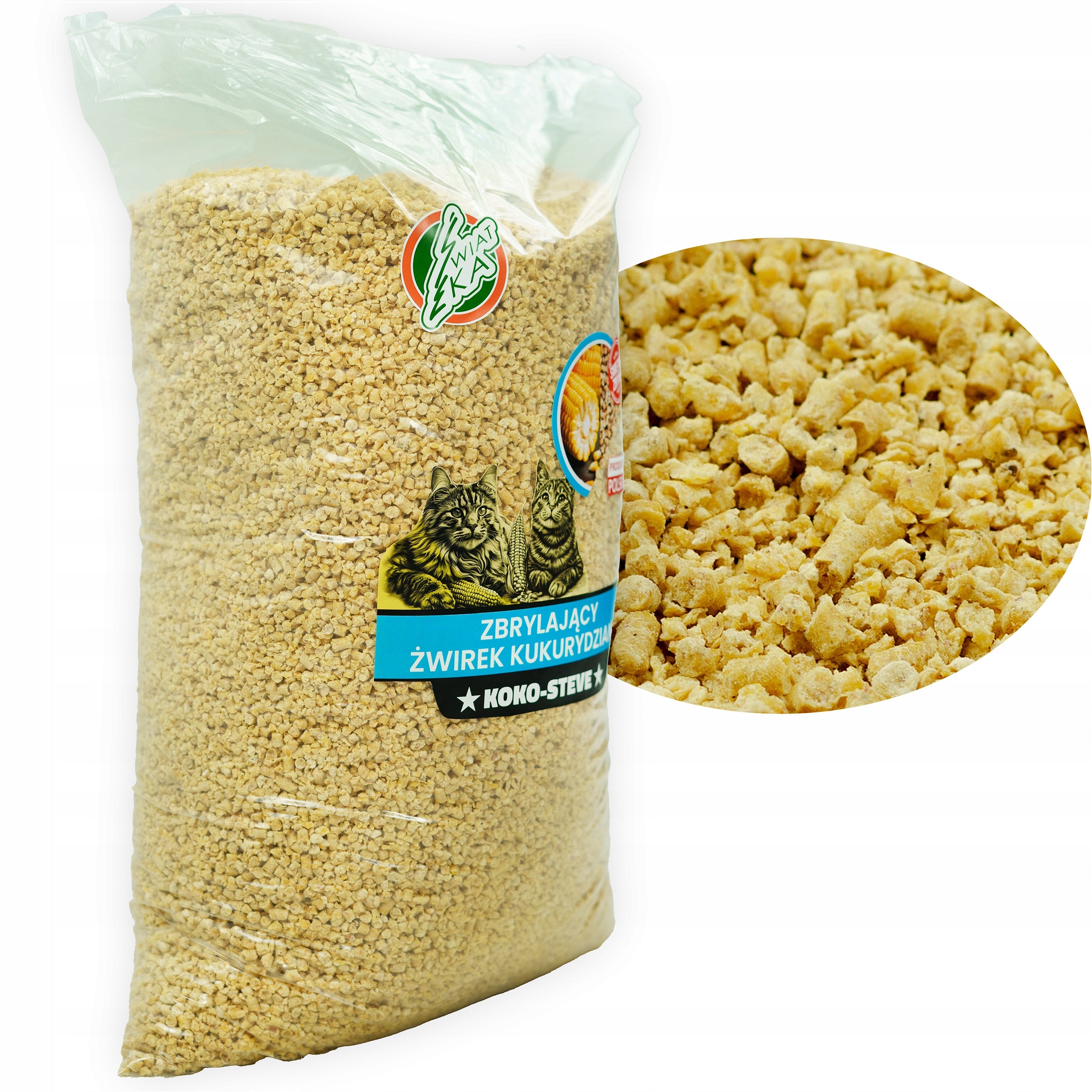 Organic BIO corn litter for cat rodent clumping 3KG fine Packaging status original