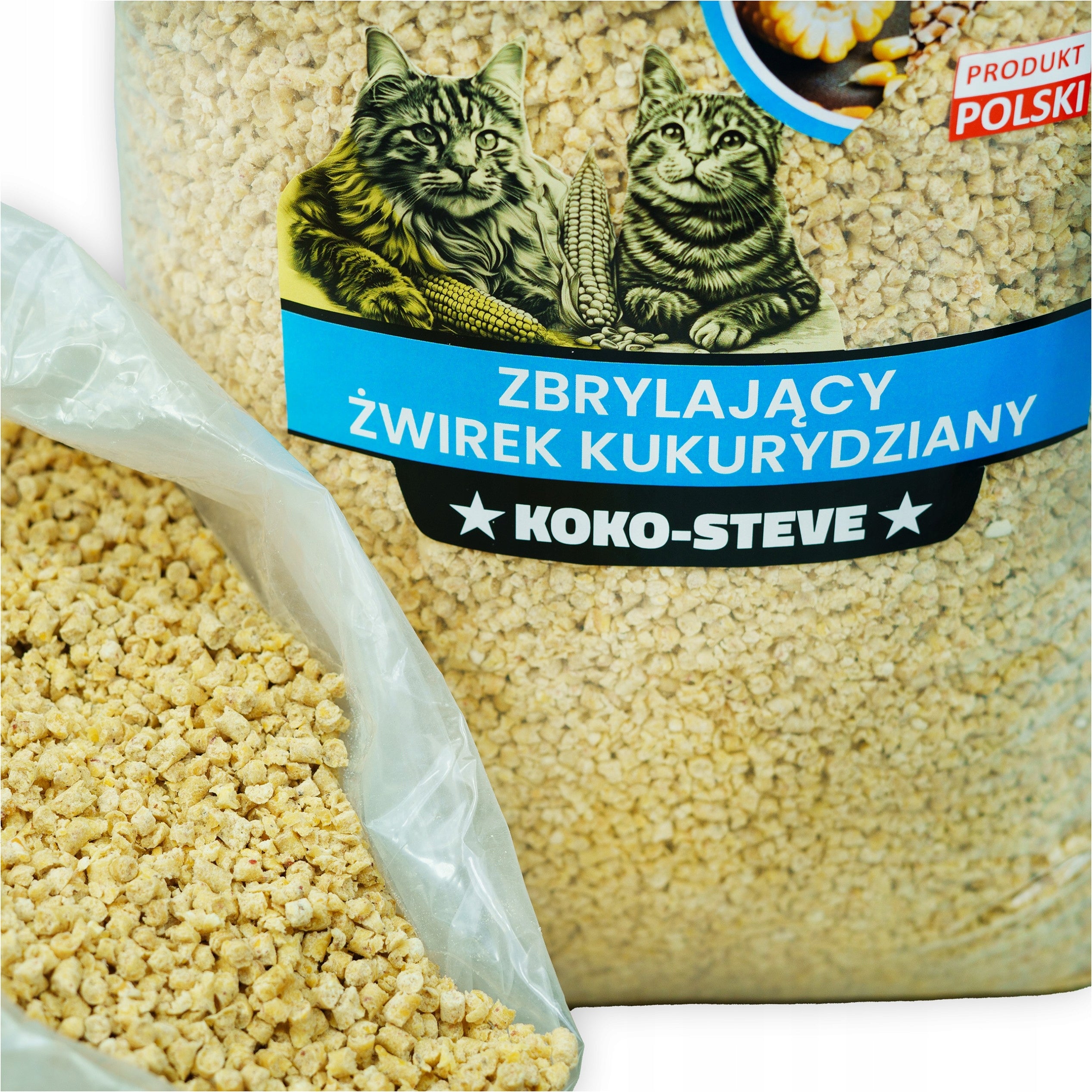 Organic BIO corn litter for cat rodent clumping 3KG fine Volume 4.8 l