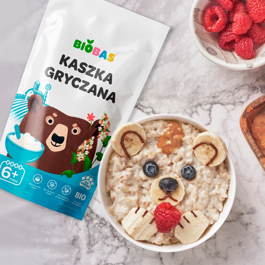 Organic Buckwheat Porridge Without Sugar for Children 200 g / BIOBAS Packaging status original