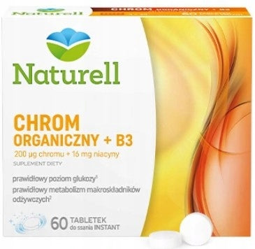 Organic Chromium + B3 NATURELL 60 tablets
