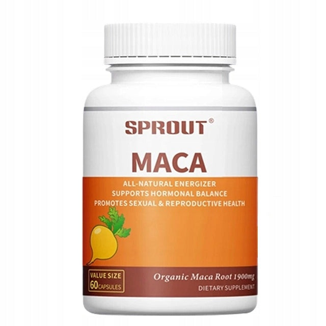 Organic Maca Root Capsules, Vegan Capsules, Black Extract