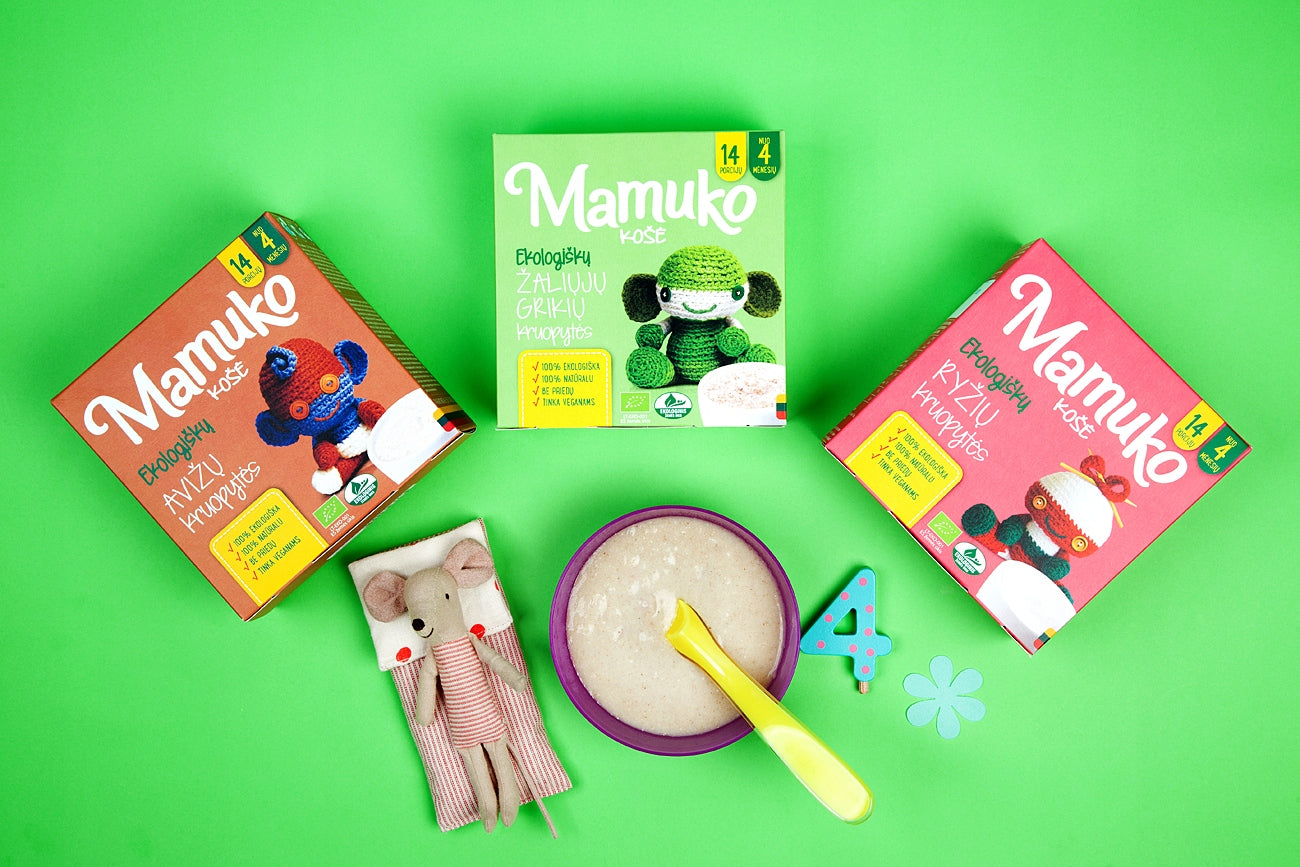 Organic Oat Porridge from Organic EU Crop for Children Mamuko 4m+ Manufacturer code 4779032700412