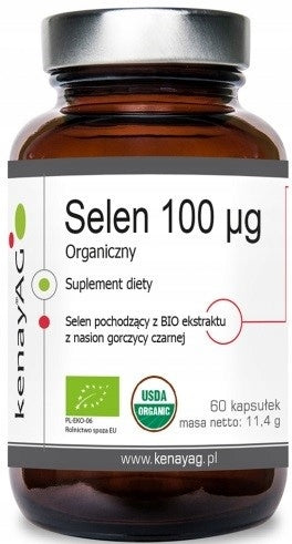 Organic Selenium Kenay Capsules 60 Pcs HEALTHY THYROID HAIR NAILS