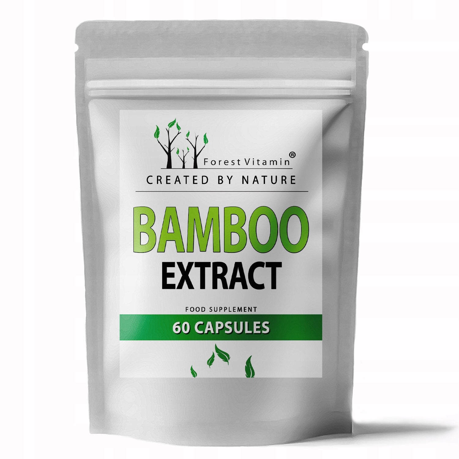 Organic Silicon 60caps Bamboo Shoot Extract VULGARIS Brand Forest Vitamin
