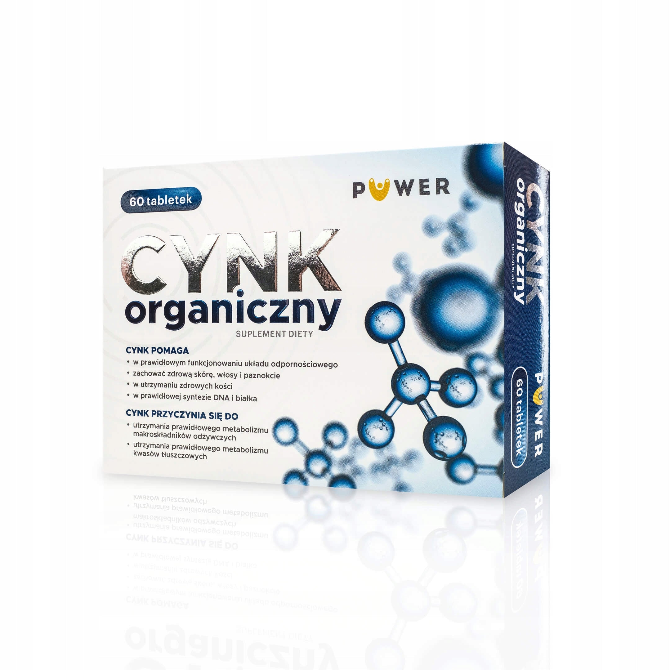 Organic Zinc 60 Tablets, Puwer