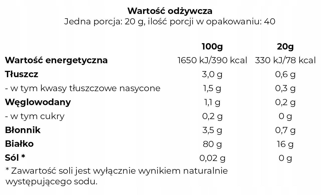 Organic brown rice protein PLANTFORCE BIO rice protein (800g) Manufacturer code 5712081104106