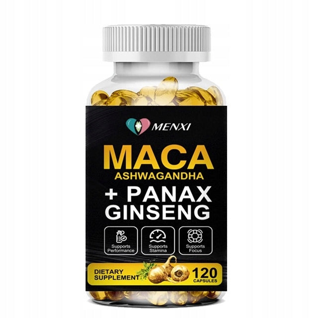 Organic maca root 120 capsules 12000 mg, Peruvian maca extract