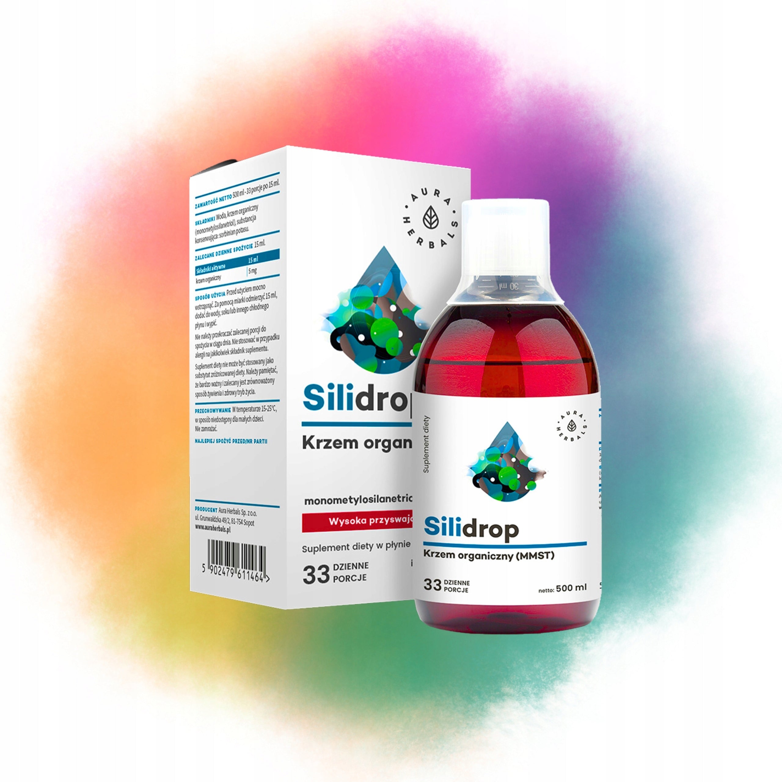 Organic silicon with boron Aura Herbals Silidrop+ 500 ml hair strengthening Name other