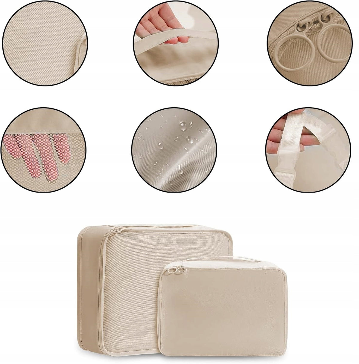 Organizer 42 x 33 x 12 cm beige Color beige