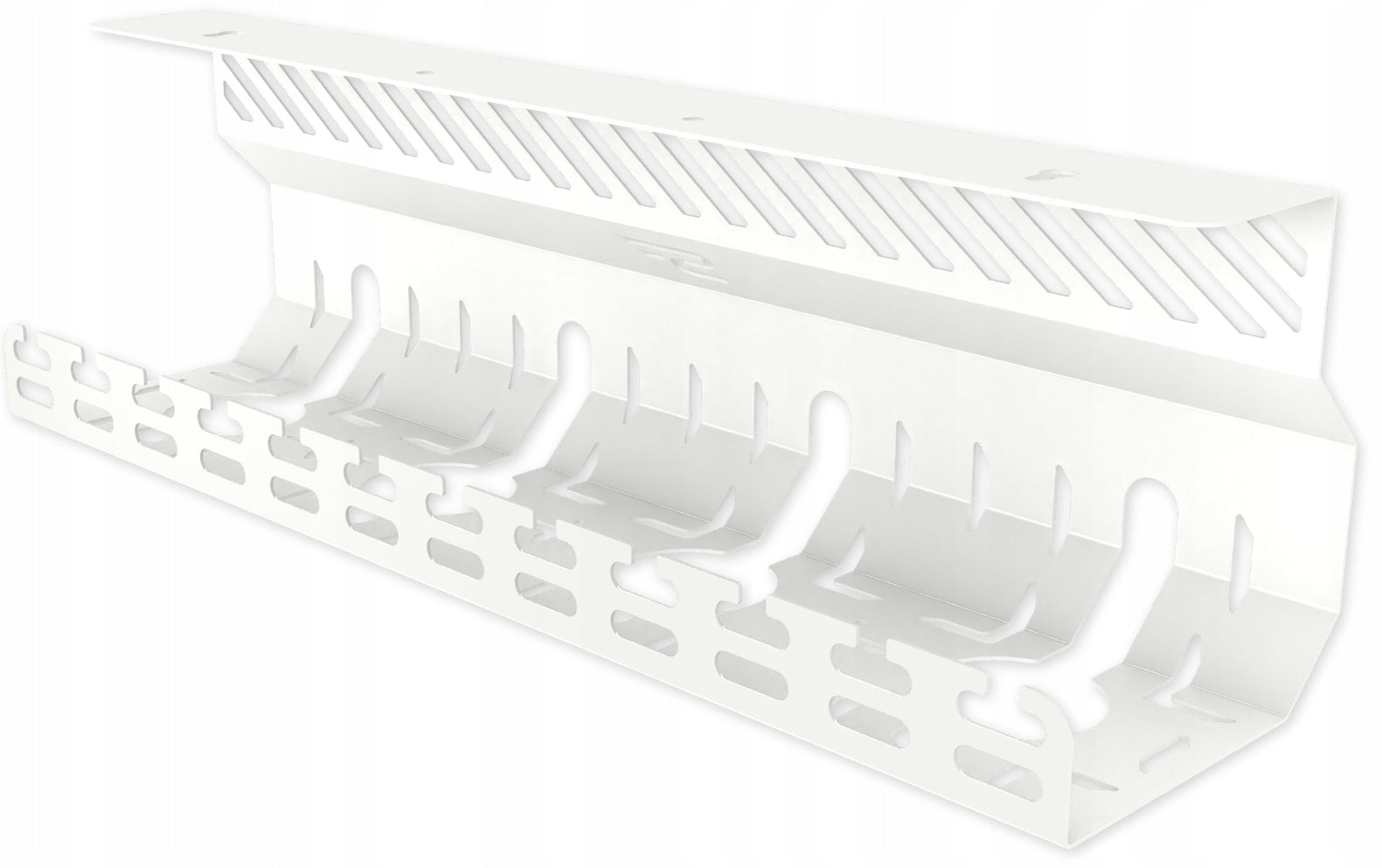 Organizer Cable Masker Under Countertop Desk 40cm Metal Holder White
