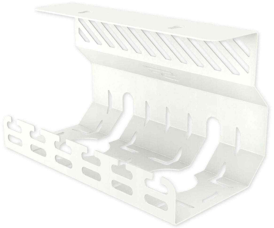 Organizer Cable Masker for Tabletop Desk 20cm Metal Holder White