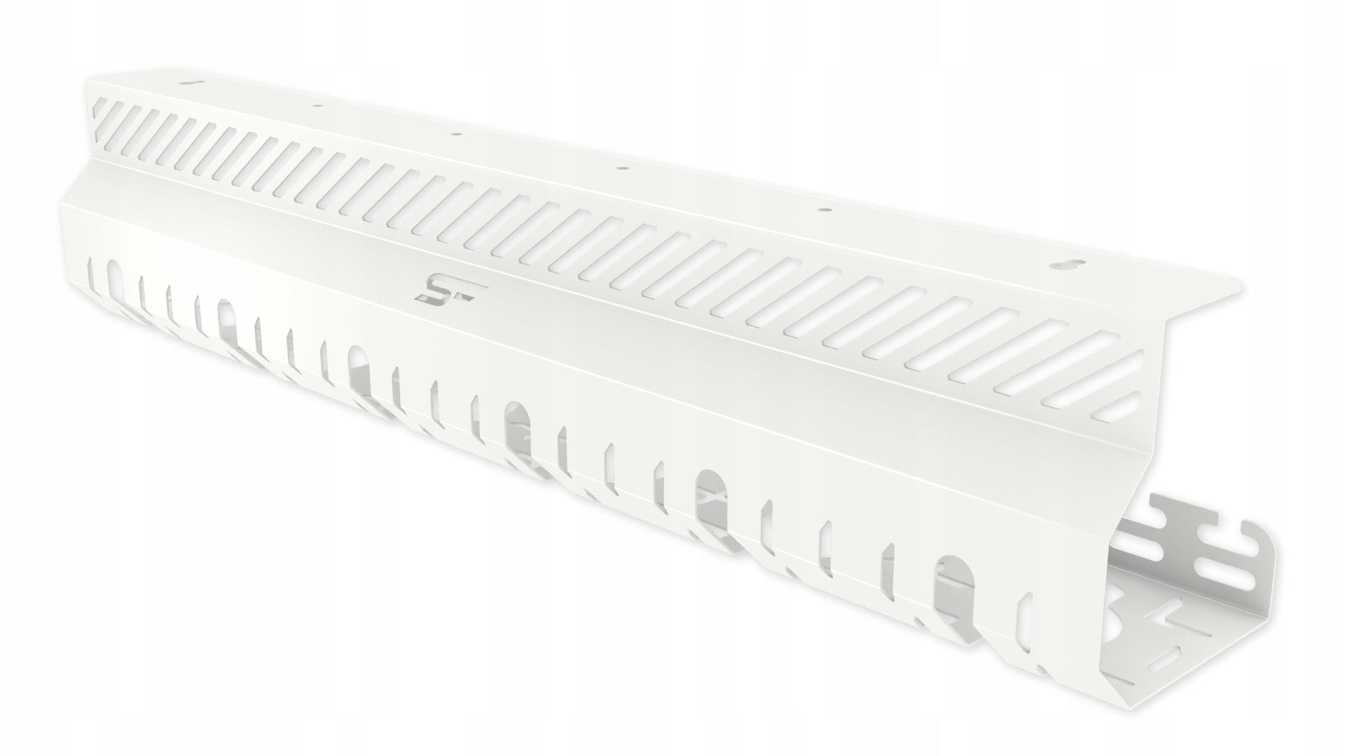 Organizer Cable Masking for Tabletop Desk 60cm Metal Holder White Color white