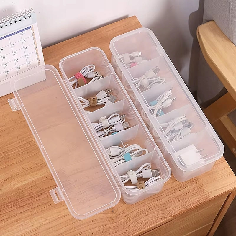 Organizer Container Box Cable Case Charger Wires with Compartments Manufacturer code 06690