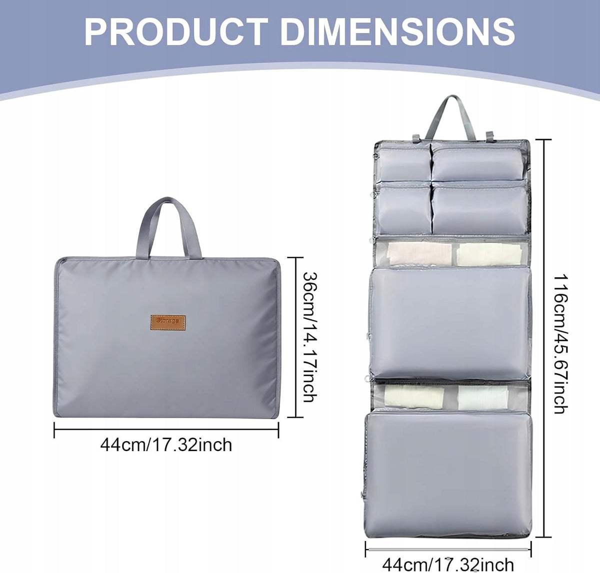 Organizer Dale 4 x 24 x 4 cm grey Color gray