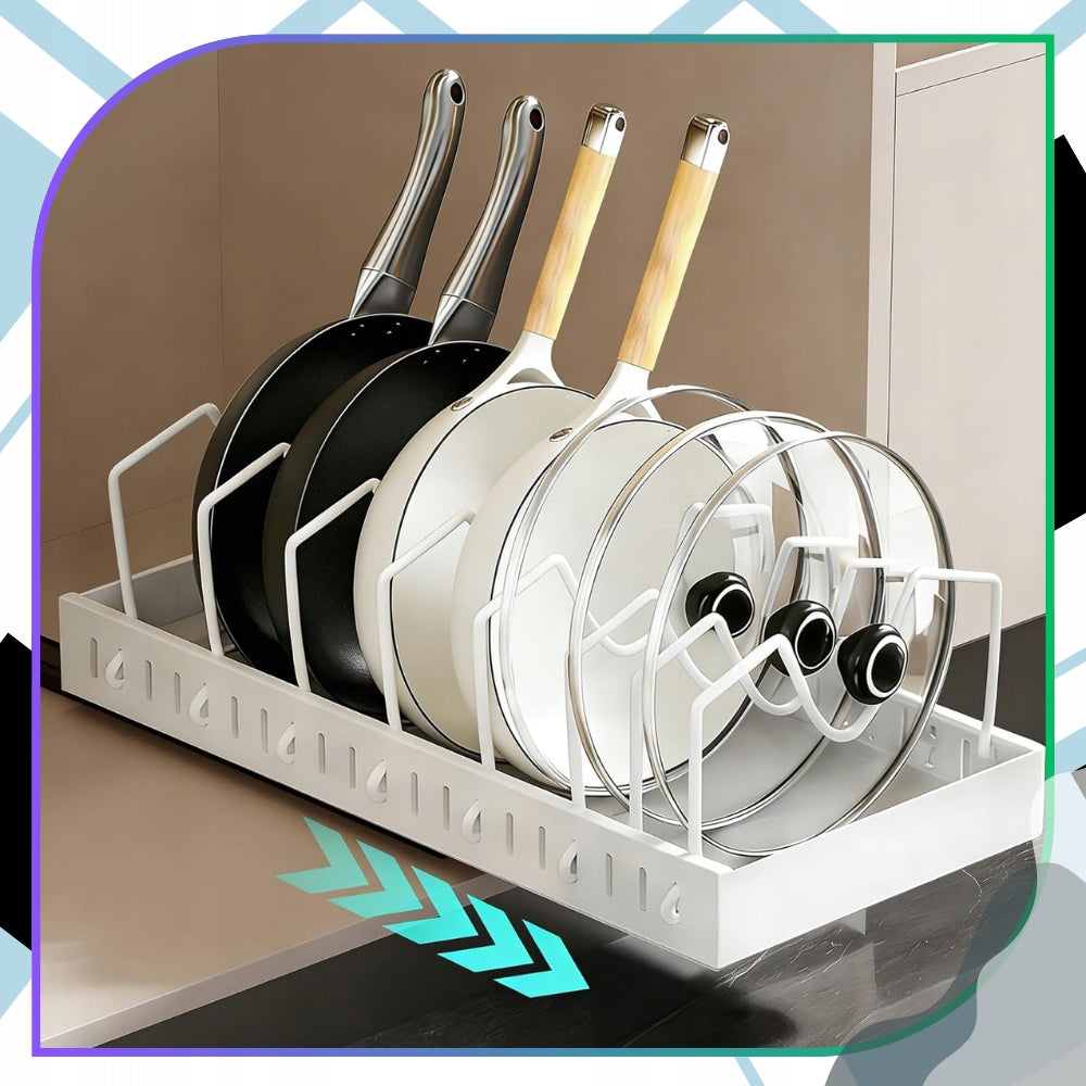 Organizer Dishwasher Lids Kitchen Pans White Product width 21 cm