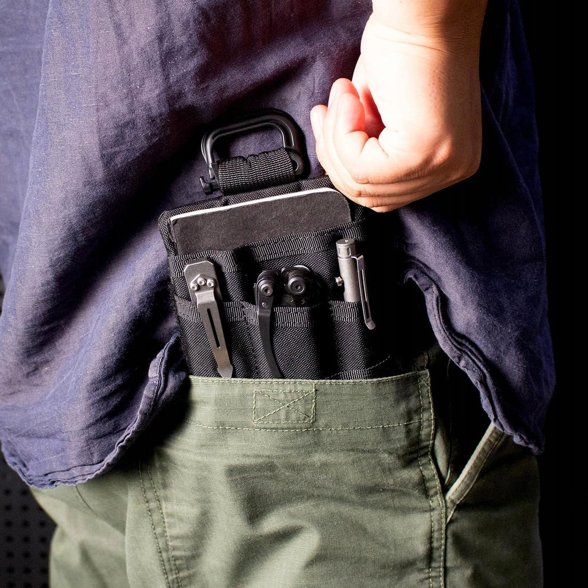 Organizer EDC 9 x 3 x 11 cm black Color black