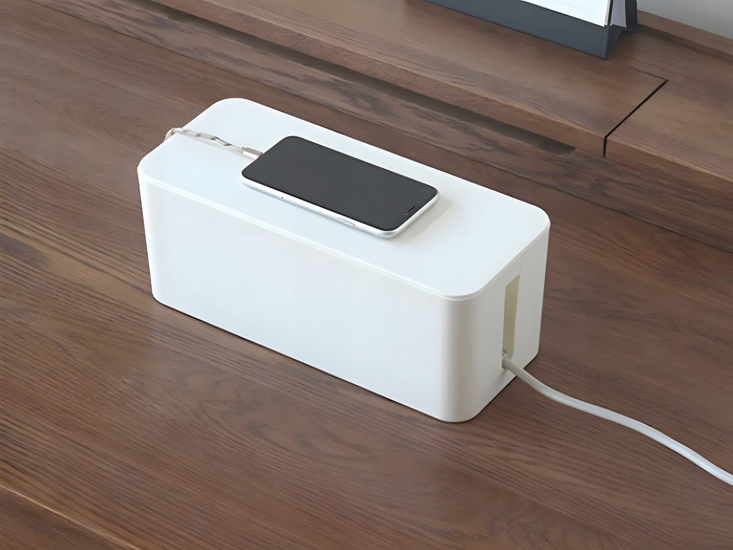 Organizer Extension Cable Container White - M Box Manufacturer code Organizer na przedłużacz biały M