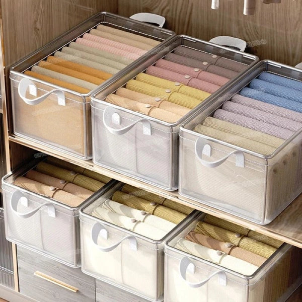 Organizer Folding 47x28x20cm for Wardrobe Drawer for Clothes Transparent Number of pieces 1 pcs