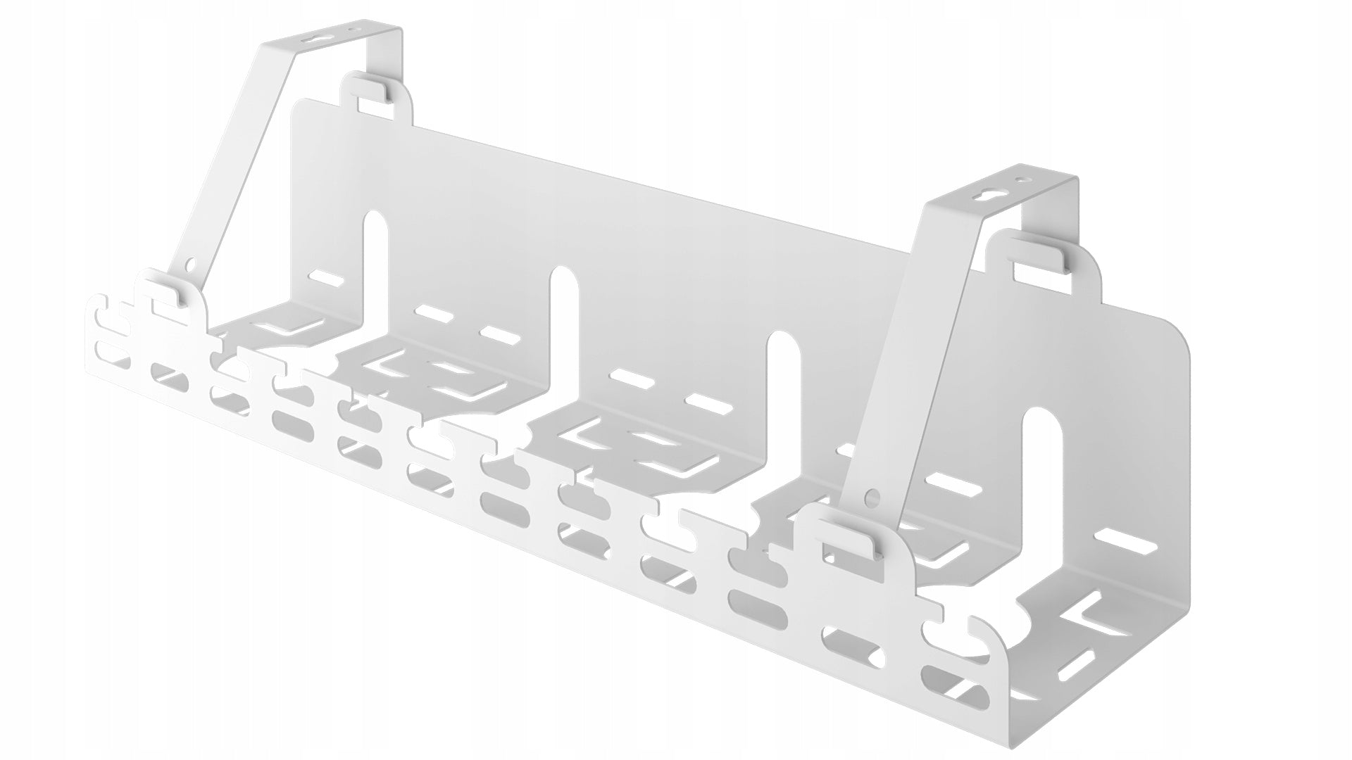 Organizer Handle Removable for Desk Cables 40 cm Metal White Stalflex Model UDCO-40-WR