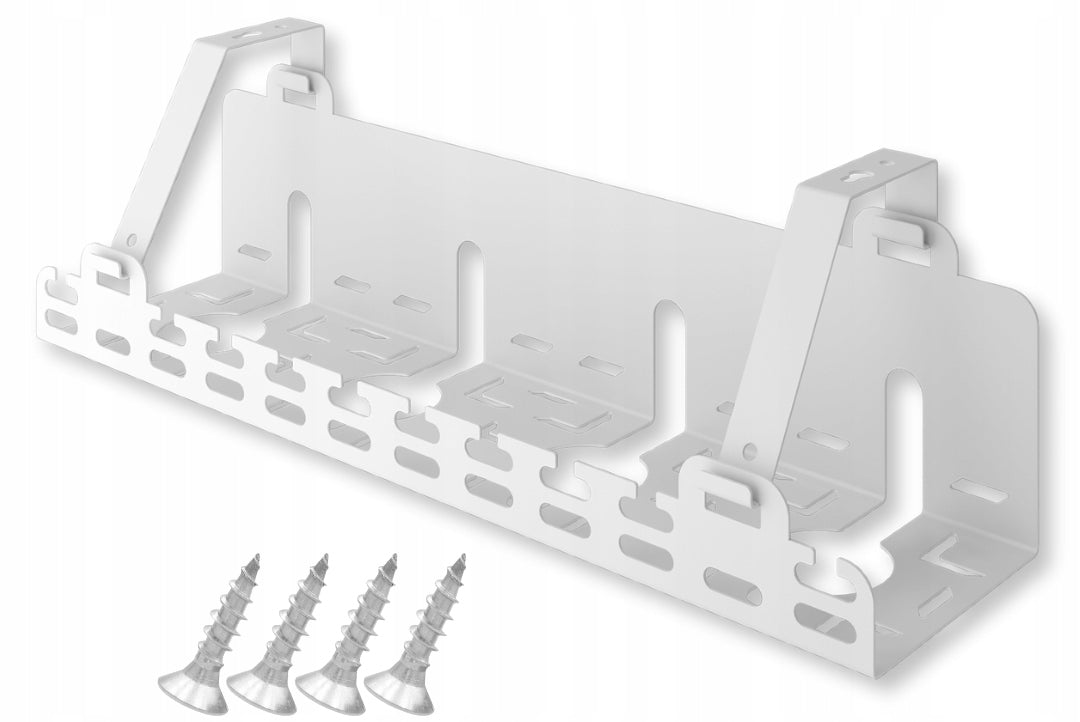 Organizer Handle Removable for Desk Cables 40 cm Metal White Stalflex