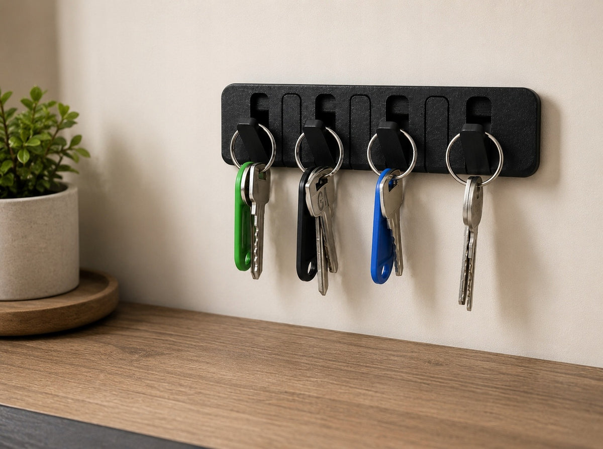 Organizer Hanger for klucze wall made of plastic 7 retractable hooks Manufacturer code B0DYT7L27R