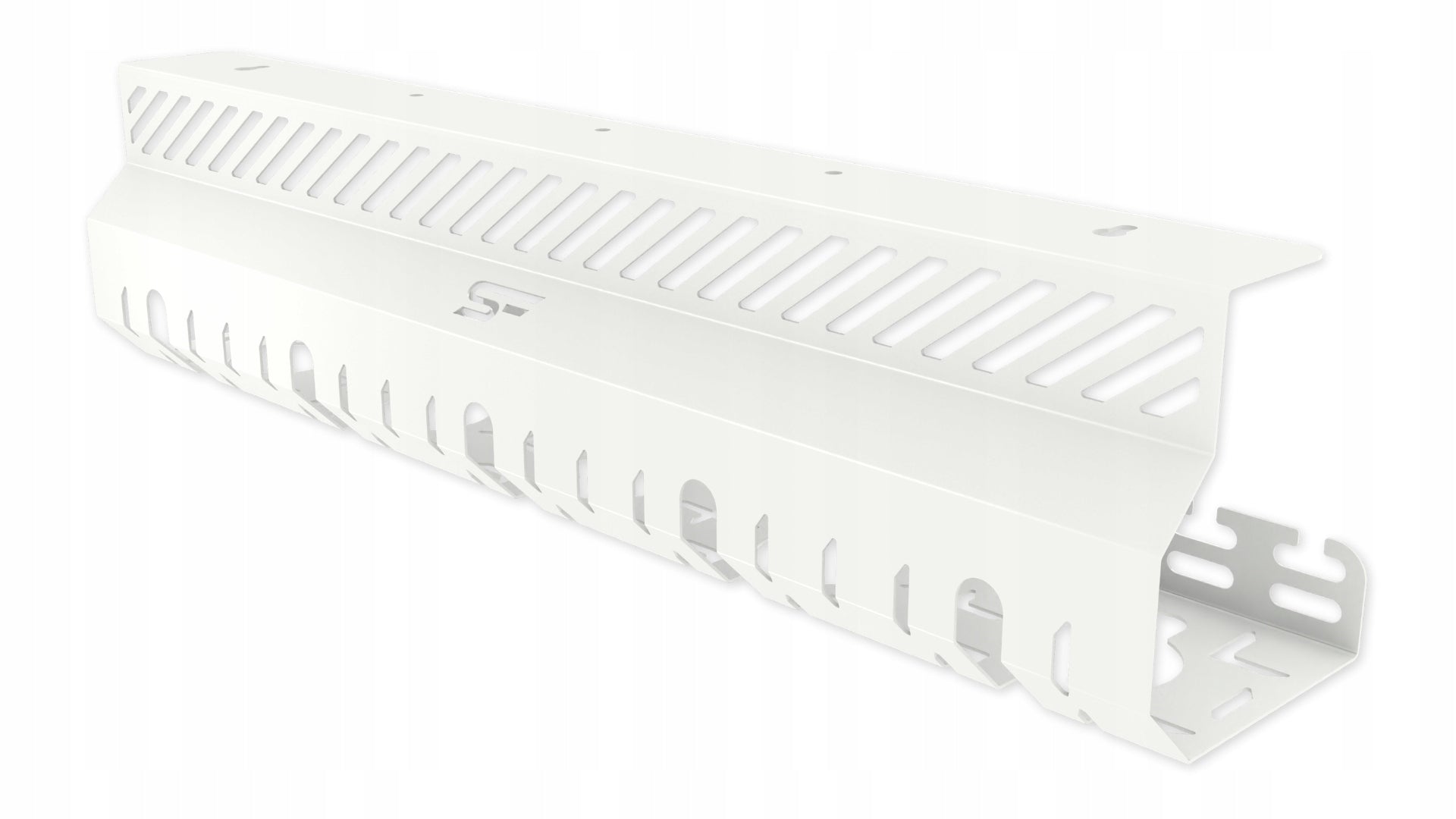 Organizer Holder Cable Cover for Desk 50 cm Metal Shelf White Color white