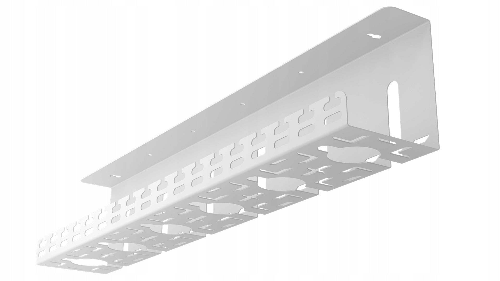 Organizer Holder for Desk Cables 60 cm Metal White Stalflex Certificates of conformity CE