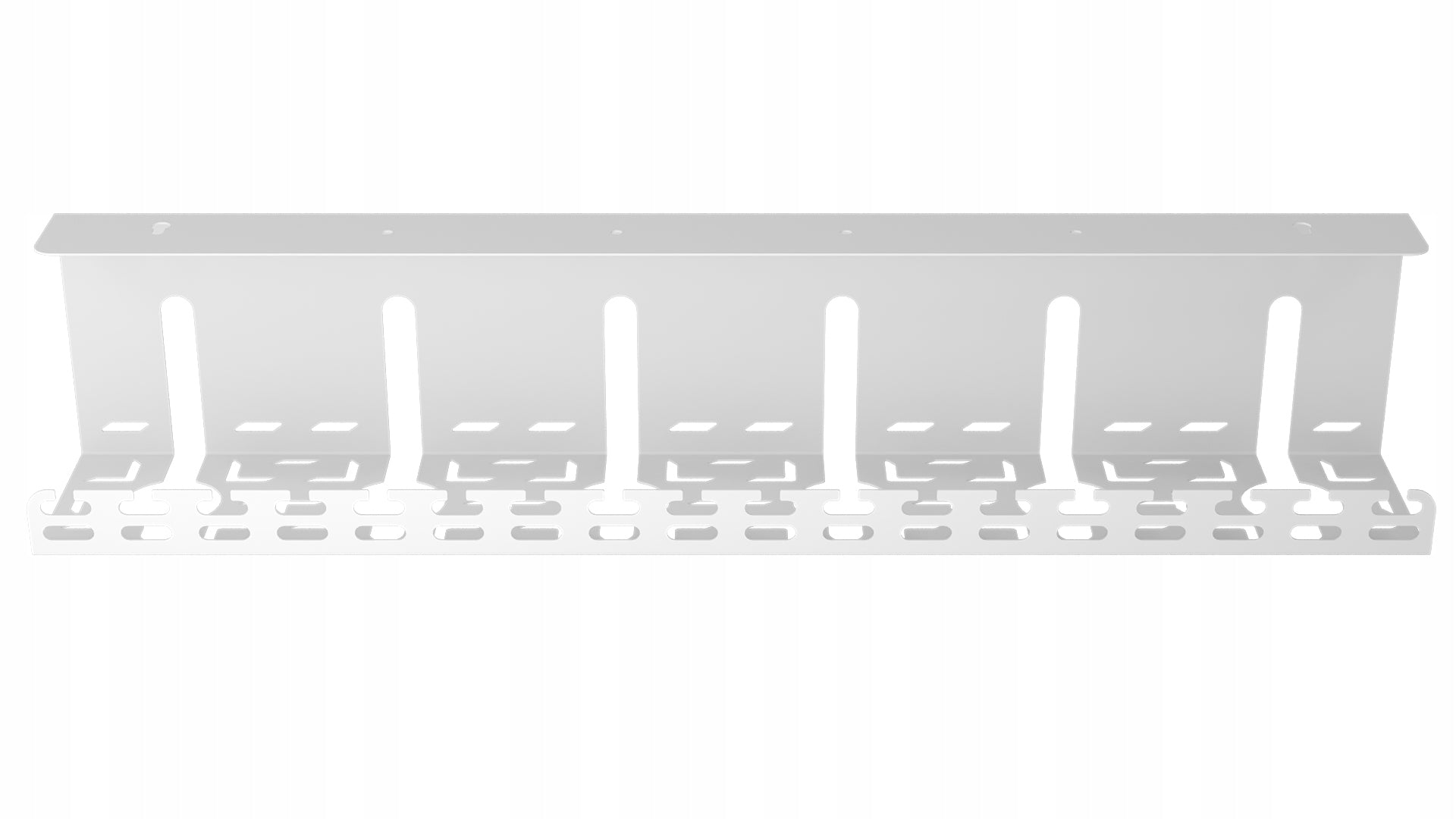 Organizer Holder for Desk Cables 60 cm Metal White Stalflex Product weight with unit packaging 1 kg