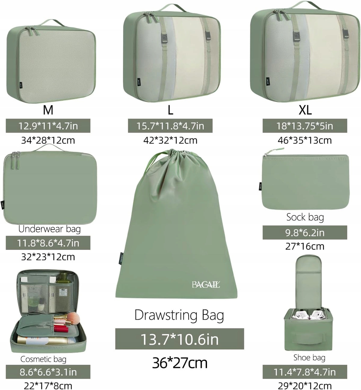 Organizer Object 12 x 25 x 35 cm green Color green