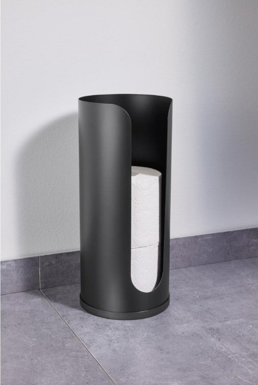 Organizer Stand Standing Toilet Paper Container LIVARNO black loft