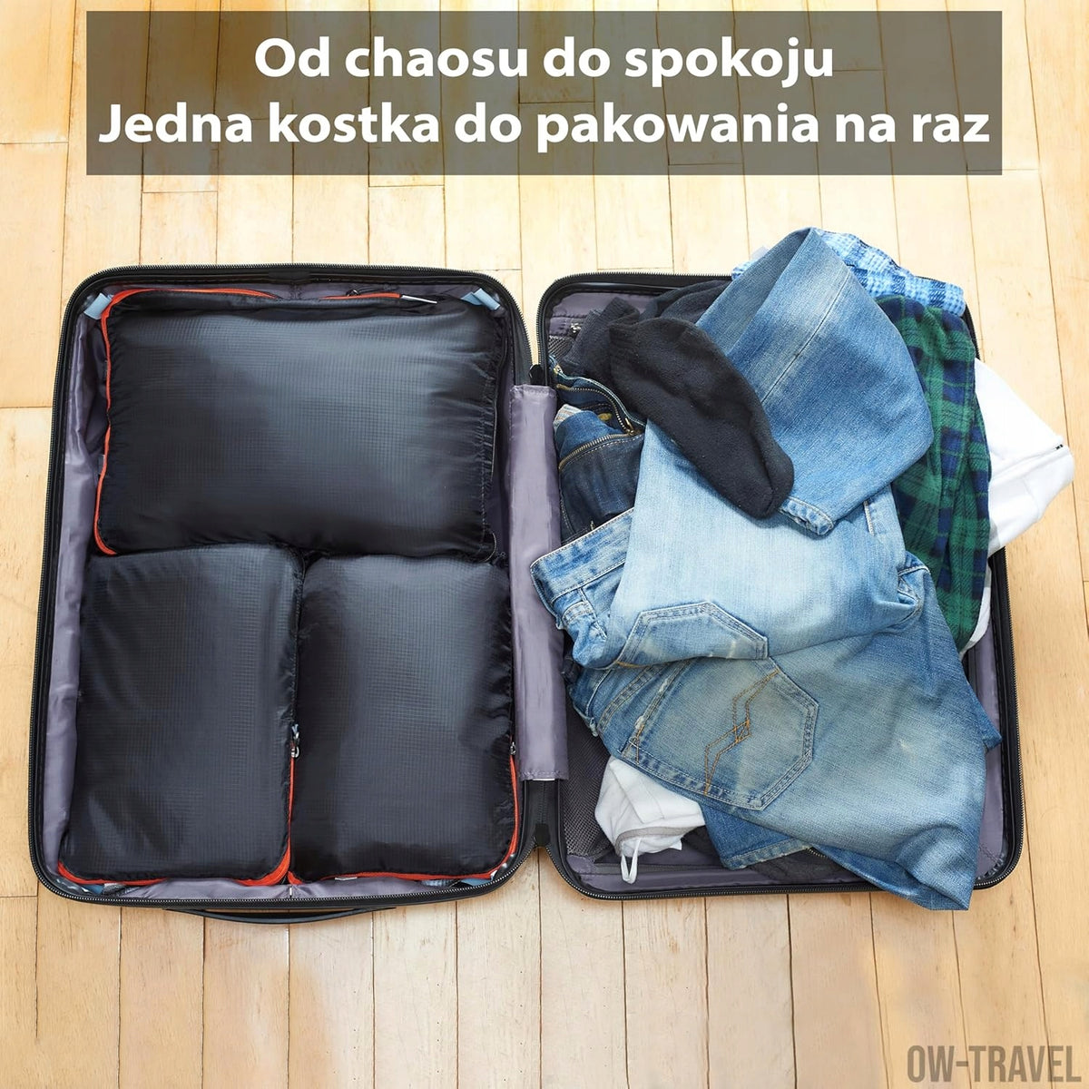 Organizer TRAVEL Z 32 x 8 x 44 cm black Color black