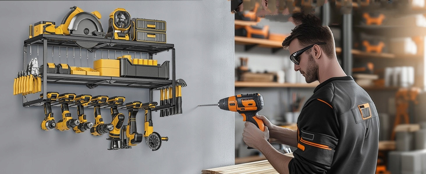 Organizer Tool Shelf Holder Rack Cordless Hanger Kind single hangers