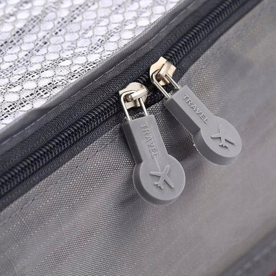 Organizer Travel Set for Suitcase Cabinet Bags Cosmetic Bag 6 Pcs (D091) Color gray