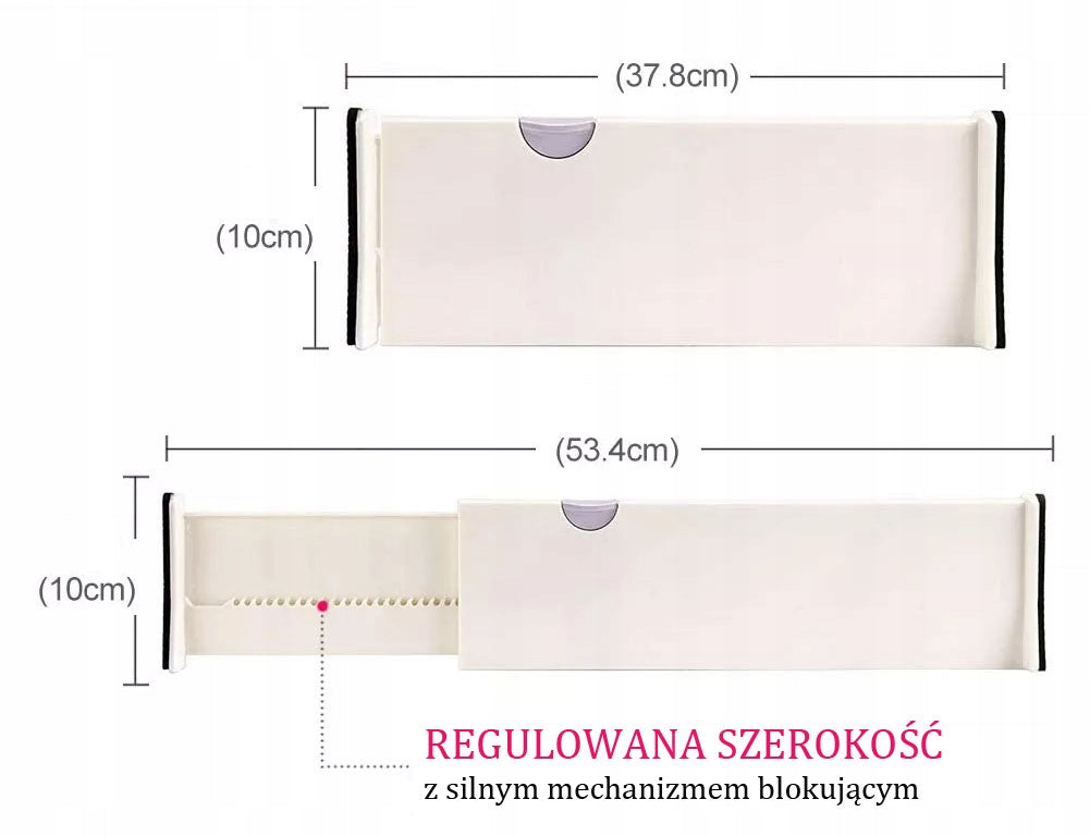 Organizer adjustable divider for wardrobe drawer L Manufacturer code 214