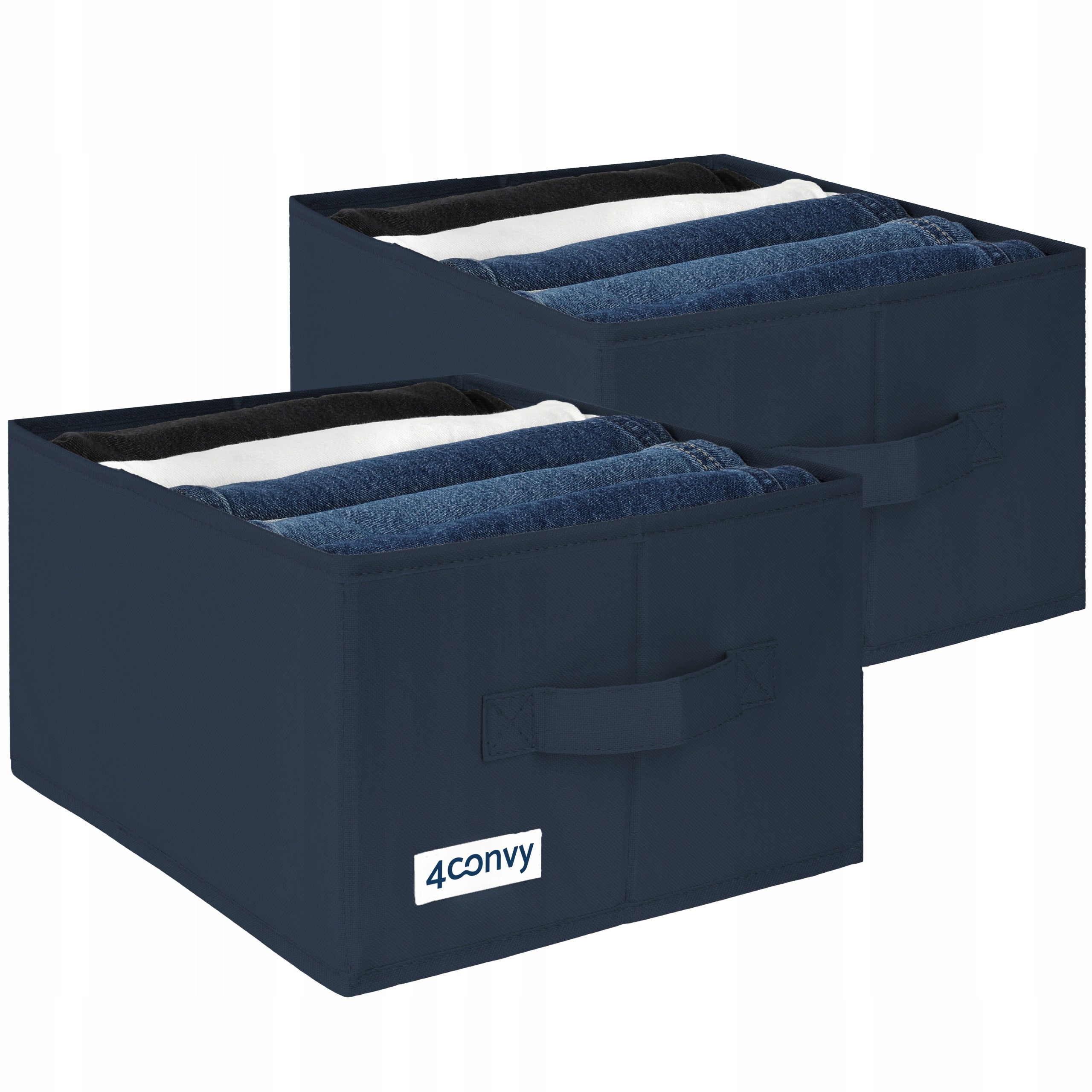 Organizer box clothes container jeans for closet drawer 32x27x17 x2