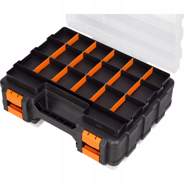 Organizer box double-sided 38 cm, 70 COMPARTMENTS adjustable TACTIX Brand Tactix