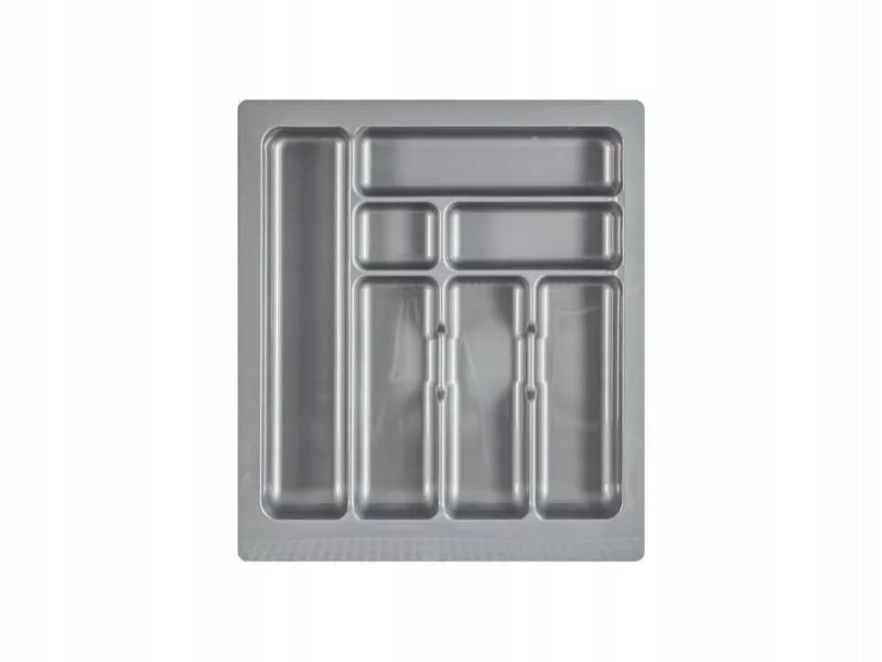 Organizer cutlery insert for kitchen drawer 50 cm grey 435x490