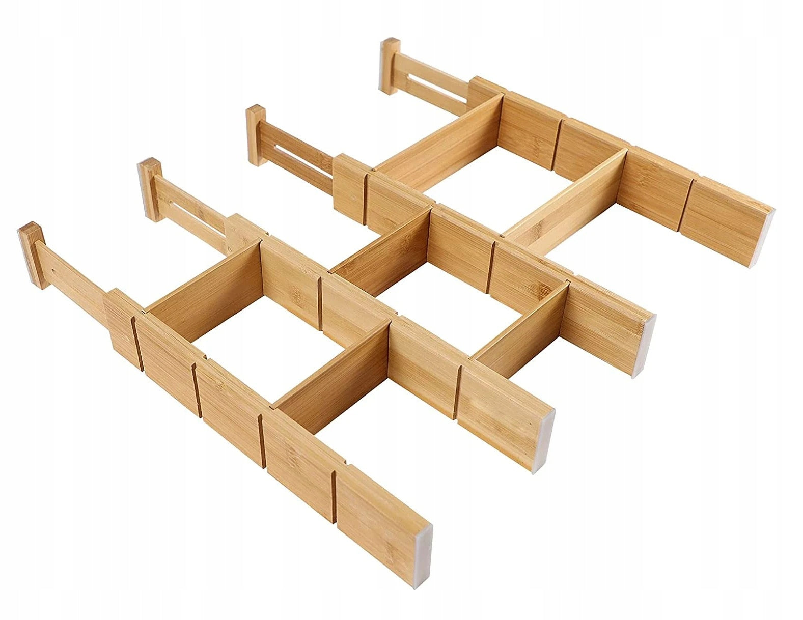 Organizer for Drawer Compartment Adjustable 43-56 cm Bamboo 10 elements Manufacturer code GRE43GRRG