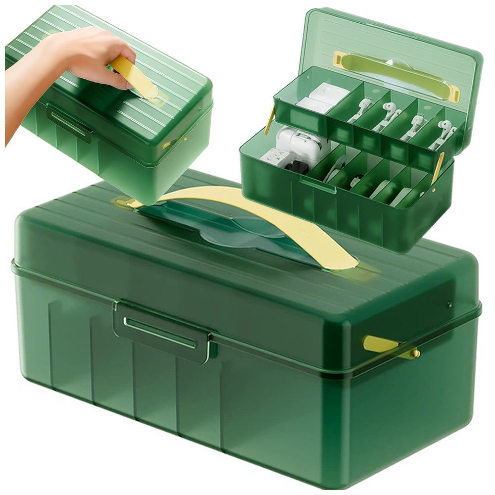 Organizer for cables and chargers electronics fishing tool box