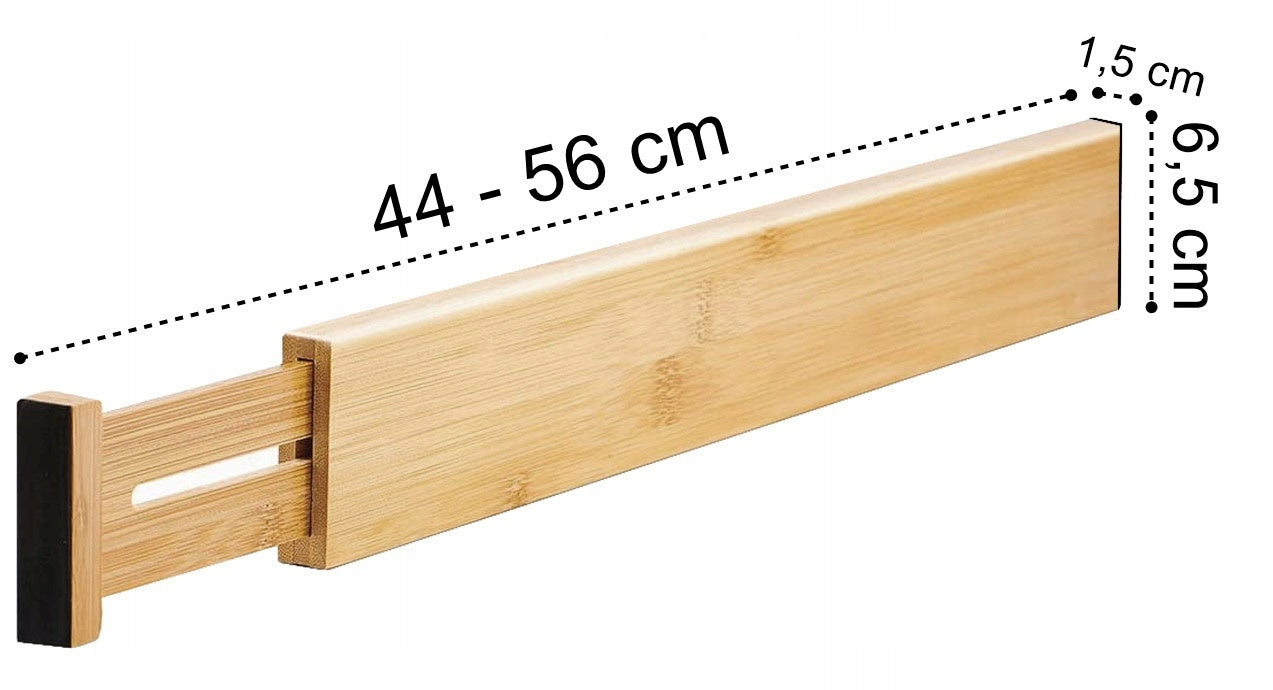 Organizer for drawer Gockowiak bamboo adjustable 44-56 cm 4 pcs. Manufacturer code 329344MG