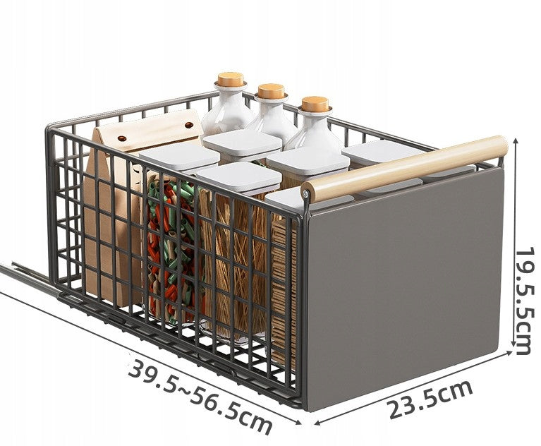 Organizer for wardrobe Perfectlife steel 19x23x39 cm Basket on rails Number of pieces 1 pcs