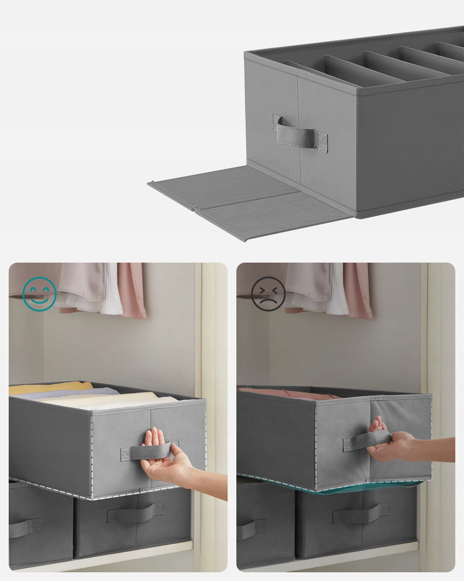 Organizer set of 2 for drawers Product height 17 cm